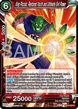 King Piccolo, Restored Youth and Ultimate Evil Power, Legend of the Dragon Balls Pre-Release Cards · BT25-020