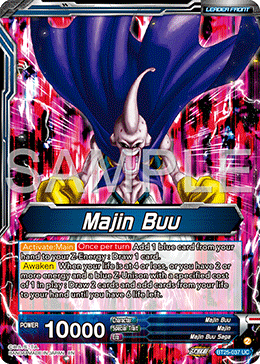 Majin Buu // Majin Buu, Shape-Shifter, Legend of the Dragon Balls Pre-Release Cards · BT25-037