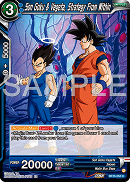Son Goku & Vegeta, Strategy From Within, Legend of the Dragon Balls · BT25-053