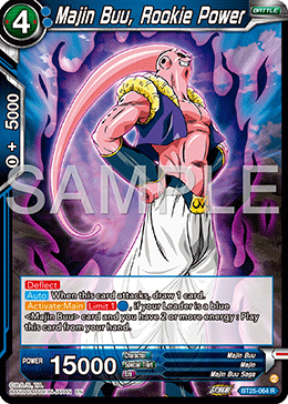 Majin Buu, Rookie Power, Legend of the Dragon Balls Pre-Release Cards · BT25-064
