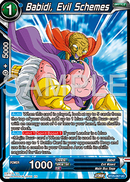 Babidi, Evil Schemes, Legend of the Dragon Balls Pre-Release Cards · BT25-067