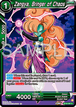 Zangya, Bringer of Chaos, Legend of the Dragon Balls · BT25-087