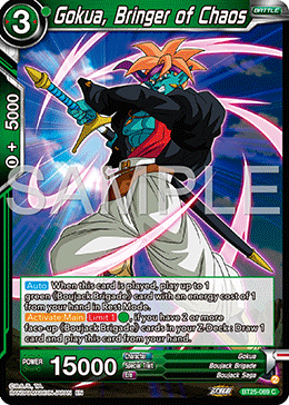 Gokua, Bringer of Chaos, Legend of the Dragon Balls · BT25-089