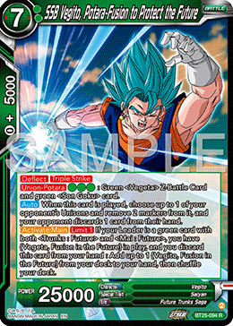 SSB Vegito, Potara-Fusion to Protect the Future, Legend of the Dragon Balls Pre-Release Cards · BT25-094