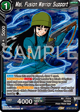 Mai, Fusion Warrior Support, Legend of the Dragon Balls Pre-Release Cards · BT25-123