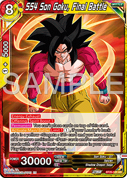 SS4 Son Goku, Final Battle, Legend of the Dragon Balls Pre-Release Cards · BT25-131