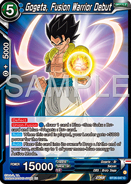 Gogeta, Fusion Warrior Debut, Ultimate Advent · BT26-047