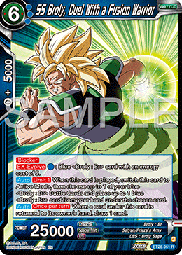 SS Broly, Duel With a Fusion Warrior, Ultimate Advent · BT26-051