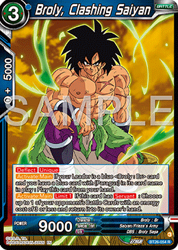 Broly, Clashing Saiyan, Ultimate Advent · BT26-054