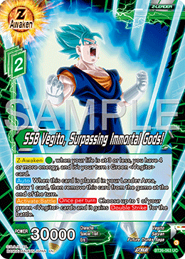 SSB Vegito, Surpassing Immortal Gods!, Ultimate Advent · BT26-063