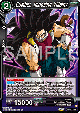 Cumber, Imposing Villainy, Ultimate Advent · BT26-130