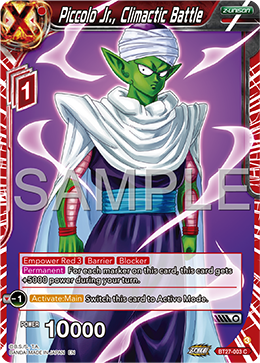 Piccolo Jr., Climactic Battle, History of Z · BT27-003