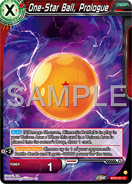 One-Star Ball, Prologue, History of Z · BT27-011