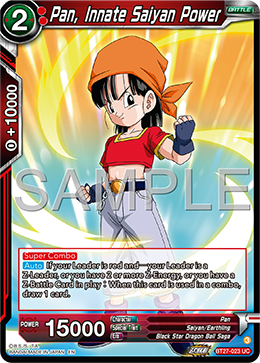 Pan, Innate Saiyan Power, History of Z · BT27-023