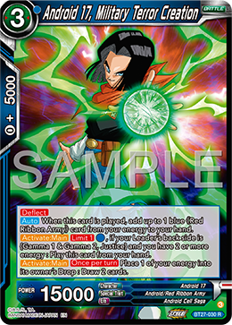 Android 17, Military Terror Creation, History of Z Pre-Release Cards · BT27-030