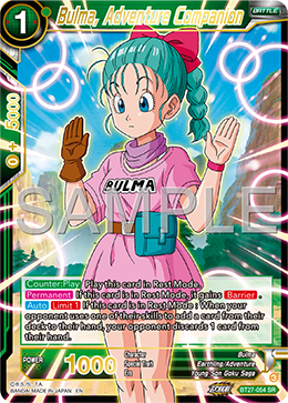 Bulma, Adventure Companion, History of Z · BT27-054