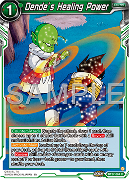 Dende's Healing Power, History of Z · BT27-064