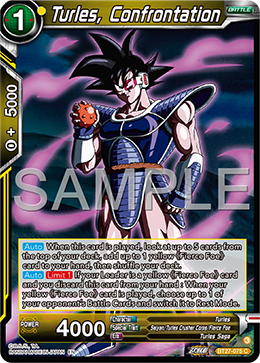 Turles, Confrontation, History of Z · BT27-075