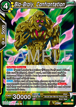 Bio-Broly, Confrontation, History of Z Pre-Release Cards · BT27-086