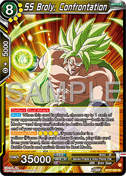 SS Broly, Confrontation, History of Z Pre-Release Cards · BT27-091