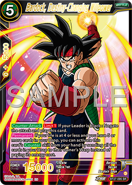 Bardock, Destiny-Changing Willpower, History of Z · BT27-095