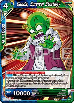 Dende, Survival Strategy, History of Z · BT27-128