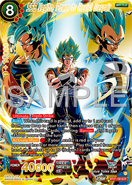 SSB Vegito, Power to Resist Despair, History of Z · BT27-138