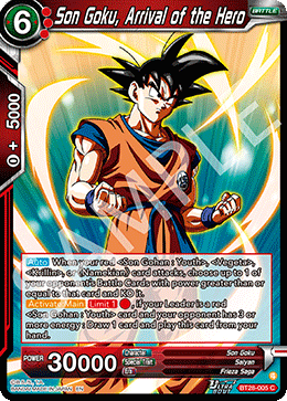 Son Goku, Arrival of the Hero, Prismatic Clash · BT28-005
