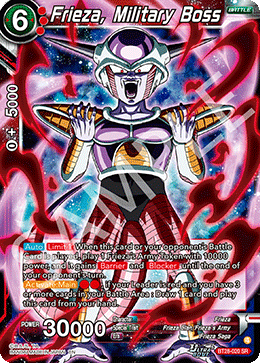 Frieza, Military Boss, Prismatic Clash · BT28-020