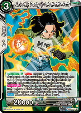 Android 17, Teaming Up to Protect the Earth, Prismatic Clash Release Event · BT28-121
