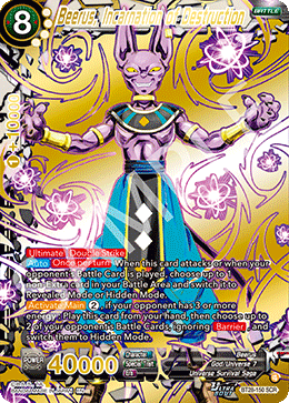 Beerus, Incarnation of Destruction, Prismatic Clash · BT28-150