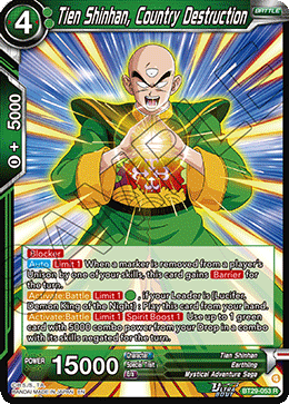 Tien Shinhan, Country Destruction, Fearsome Rivals Release Event · BT29-053