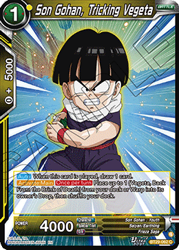 Son Gohan, Tricking Vegeta, Fearsome Rivals · BT29-062