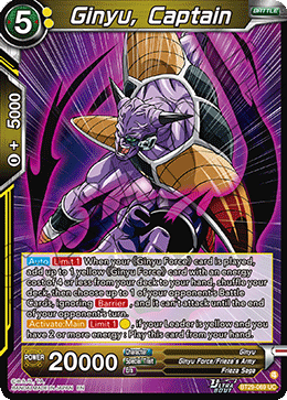 Ginyu, Captain, Fearsome Rivals Release Event · BT29-069