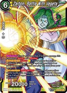 Zarbon, Battle With Vegeta, Fearsome Rivals · BT29-077