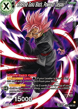 SS Rose Goku Black, Power of Despair, Fearsome Rivals · BT29-089