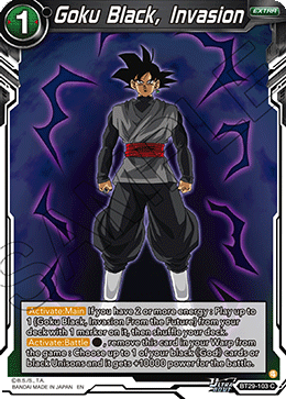 Goku Black, Invasion, Fearsome Rivals · BT29-103