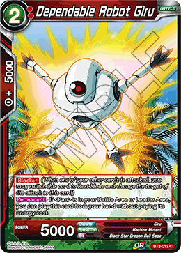 Dependable Robot Giru, Cross Worlds · BT3-012