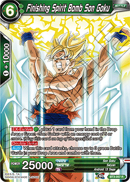 Finishing Spirit Bomb Son Goku, Cross Worlds · BT3-057