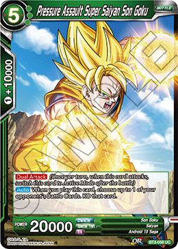 Pressure Assault Super Saiyan Son Goku, Cross Worlds · BT3-058