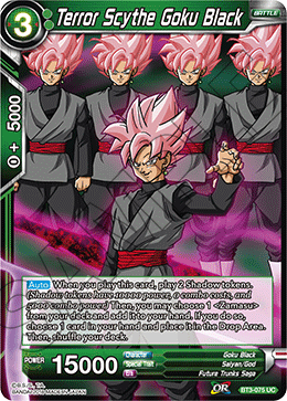 Terror Scythe Goku Black, Cross Worlds · BT3-075