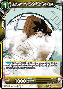 Kakarot, the Child Who Got Away, Cross Worlds · BT3-091