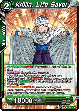Krillin, Life-Saver, Three Glorious Fighters · BT30-053