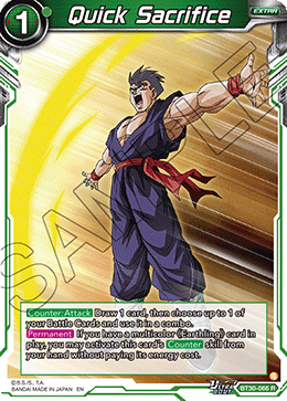 Quick Sacrifice, Three Glorious Fighters Release Event · BT30-066