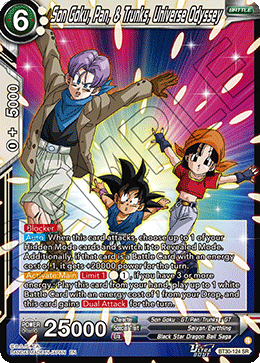 Son Goku, Pan, & Trunks, Universe Odyssey, Three Glorious Fighters · BT30-124