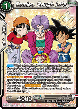 Trunks, Rough Life, Three Glorious Fighters · BT30-130