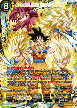 SS4 Son Goku, Blasting Through the Demon Realm, Three Glorious Fighters · BT30-151