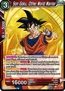 Son Goku, Other World Warrior, Impact Beyond Dimensions · BT31-008