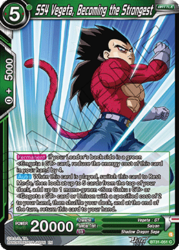 SS4 Vegeta, Becoming the Strongest, Impact Beyond Dimensions · BT31-051