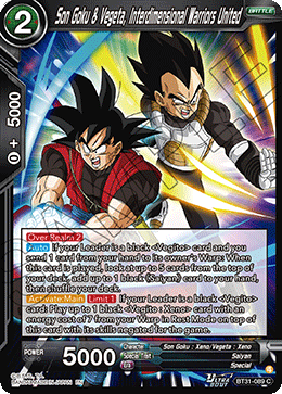 Son Goku & Vegeta, Interdimensional Warriors United, Impact Beyond Dimensions · BT31-089